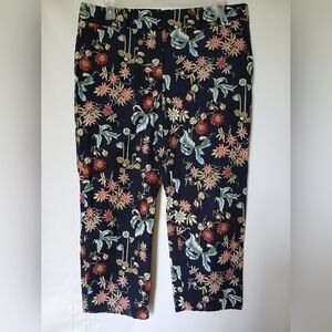 Ann Taylor Factory Womens Capris Size 14 Color Multi Floral Print